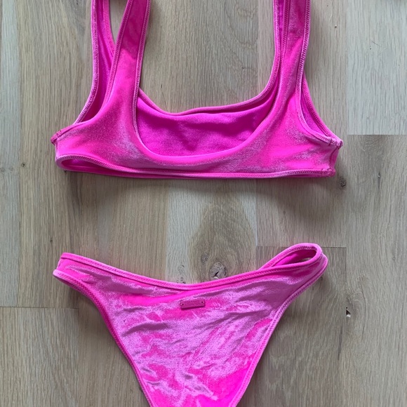 SOLD on my Depop Triangl velvet bikini set - Picture 3 of 5